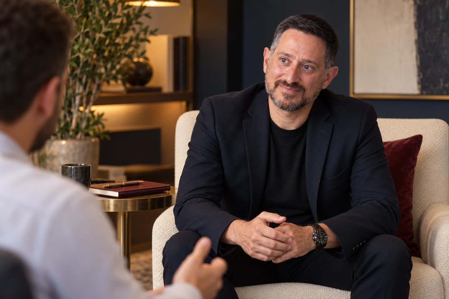 Rubén Colomo en una conversación de mentoría