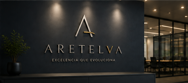 Identidad ARETELVA en un entorno ejecutivo